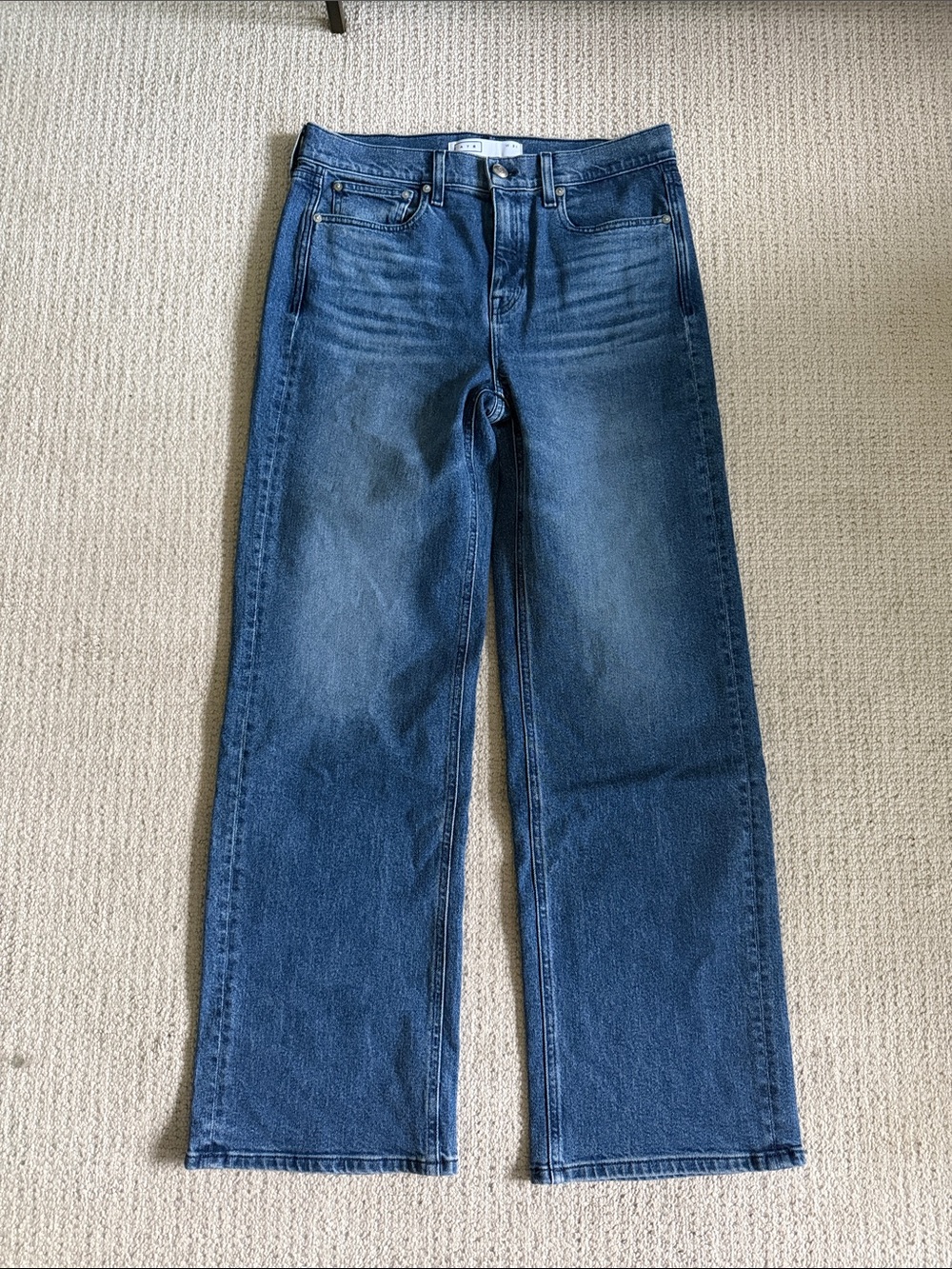 AYR Women's Wide-Leg Jeans in Deep Blue Wash